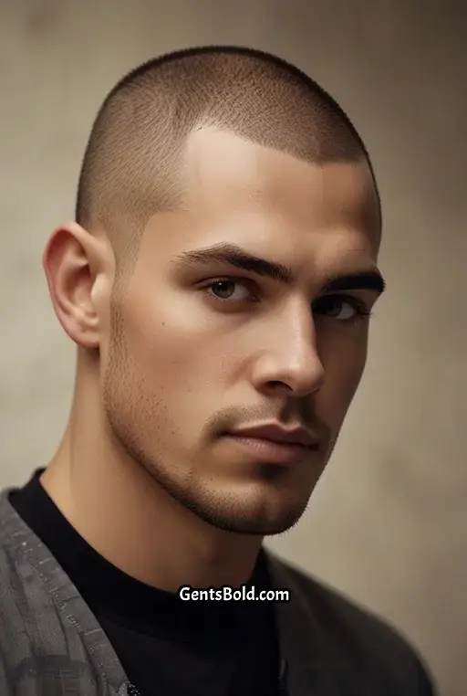 7. Buzz Cut with Fade