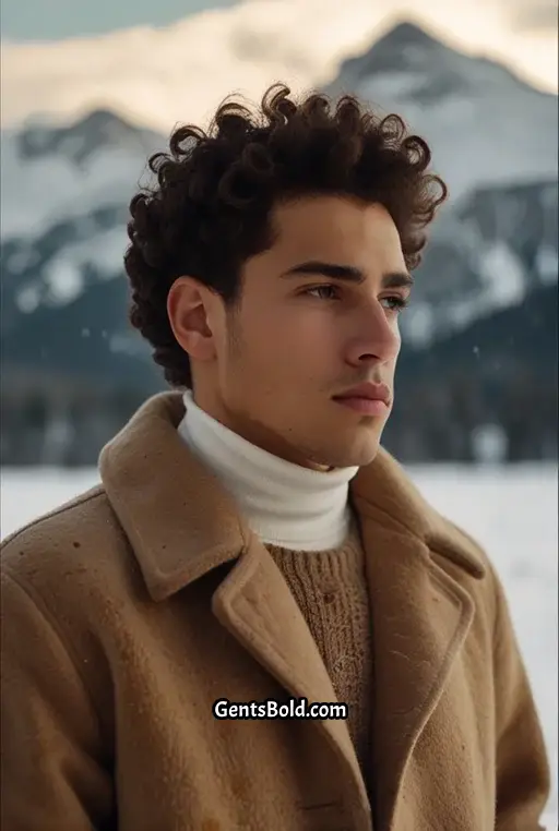 7. Curly Top with Skin Fade