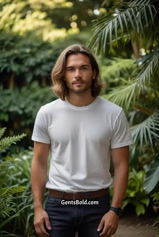 8. Natural Texture Shoulder Length Cut