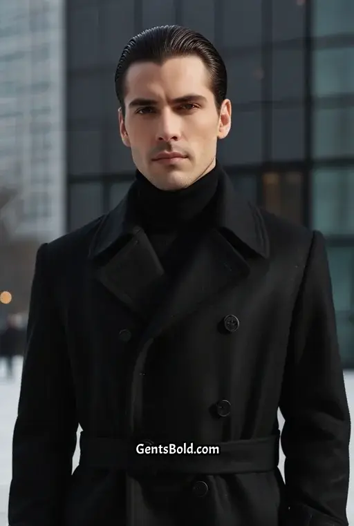 9. Slicked Back Winter Style