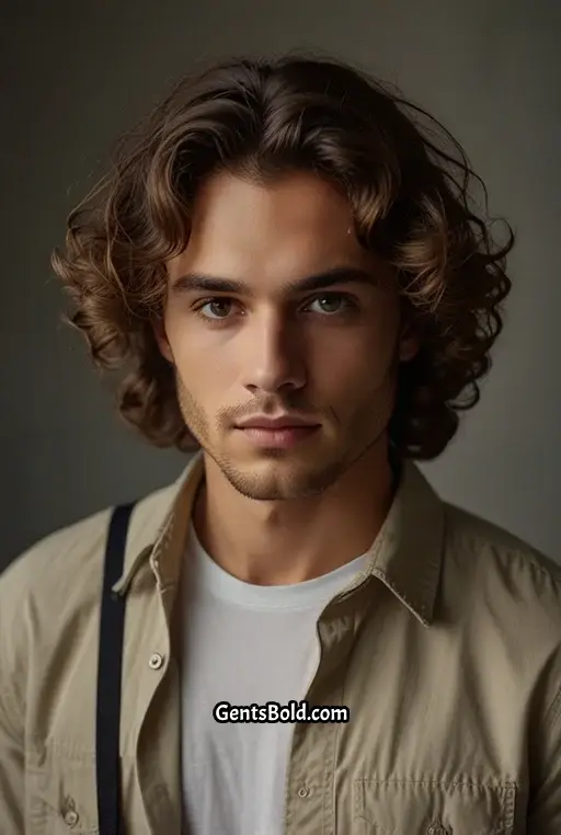 9. Soft Curls with Shoulder Length Hair