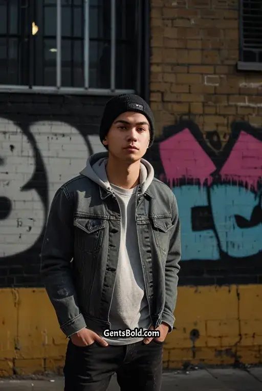1. Casual Streetwear with a Beanie