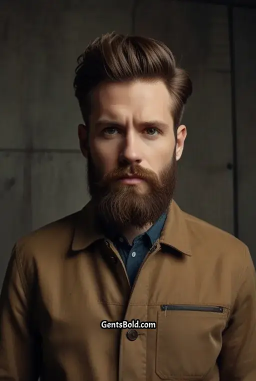 10. Quiff with Beard
