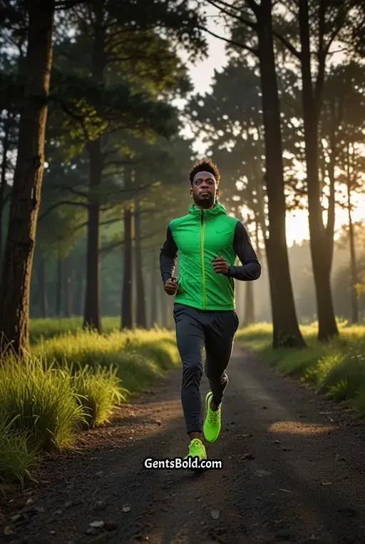 12. Gray Joggers with Neon Green Stripes