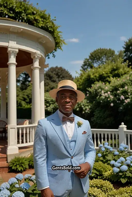 12. Seersucker Suit with Loafers