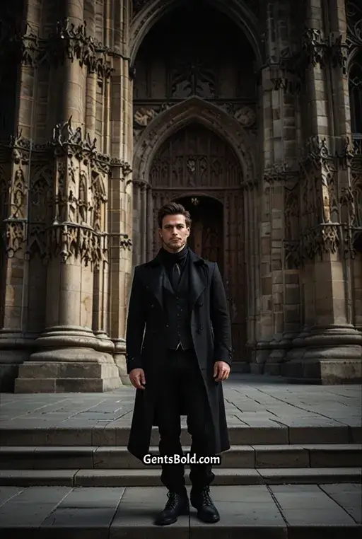 13. Asymmetrical Coat with Scarf