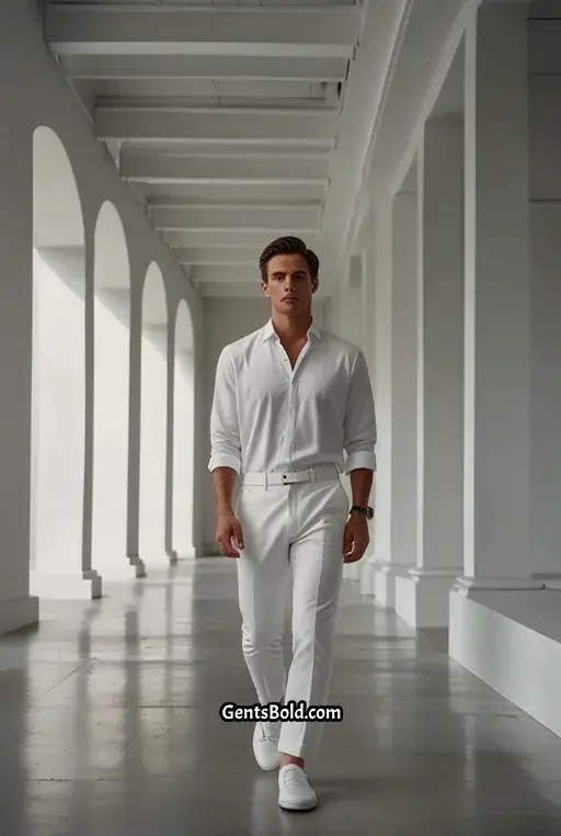 2. Classic White on White Elegance