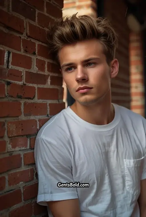 2. Messy Quiff for a Casual Look