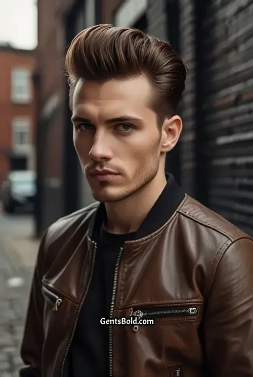 21. Quiff with Pompadour Influence