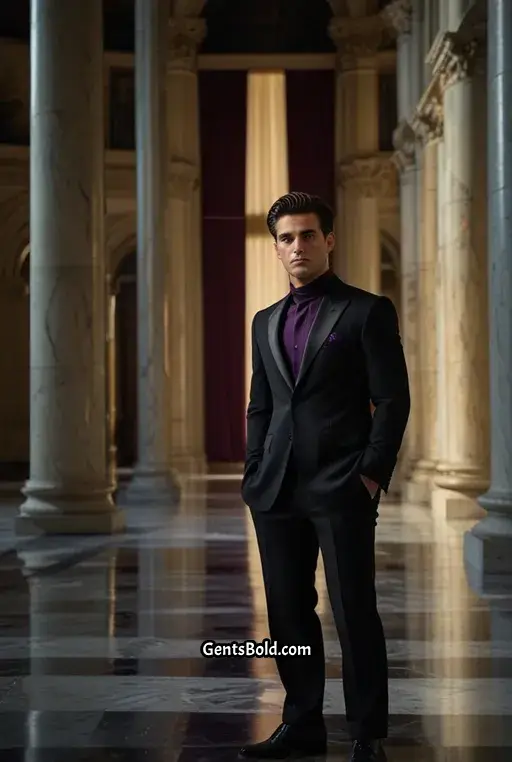 22. Fitted Blazer with Satin Scarf