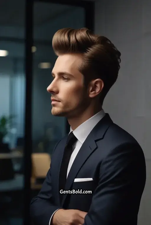 22. Quiff with Subtle Waves
