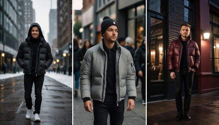 24 Puffer Jacket Outfit Ideas for Men This Winter