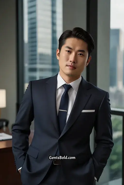 3. Sleek Side Parted Look