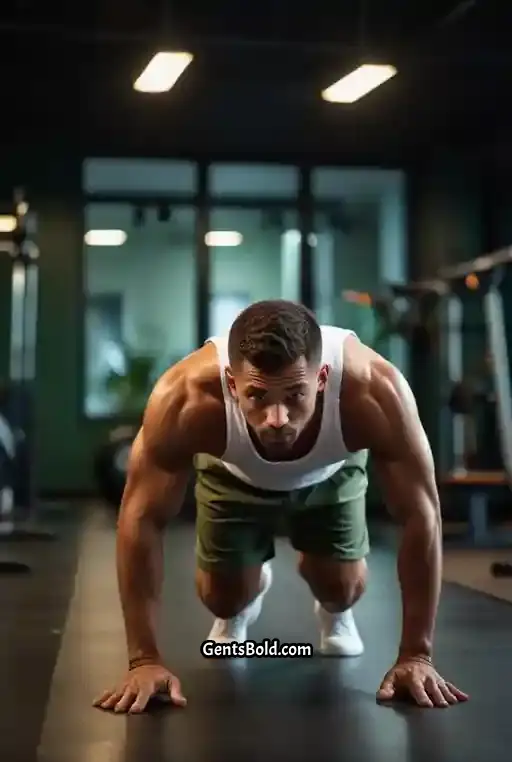 3. White Tank Top with Olive Green Shorts