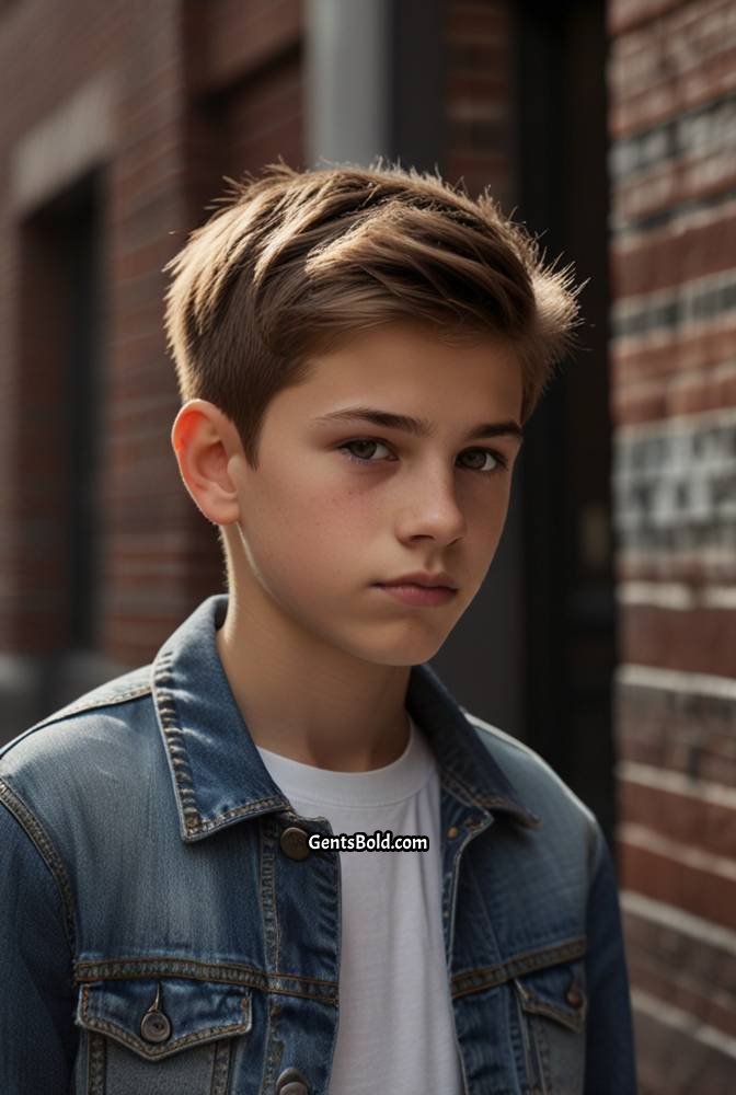 1. Textured Crop with Tapered Sides