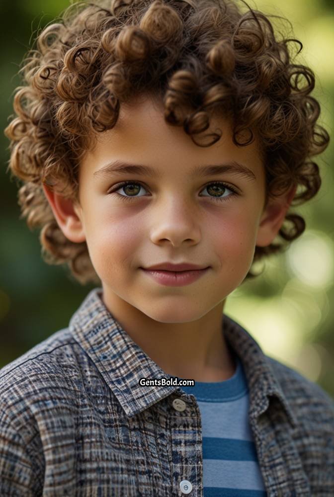 1. Textured Curly Crop with Tapered Sides