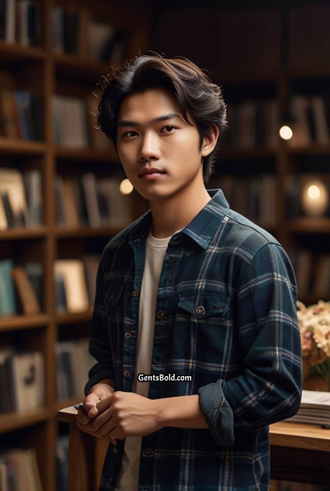 10. Wavy Side-Swept Hairstyle with Tapered Edges
