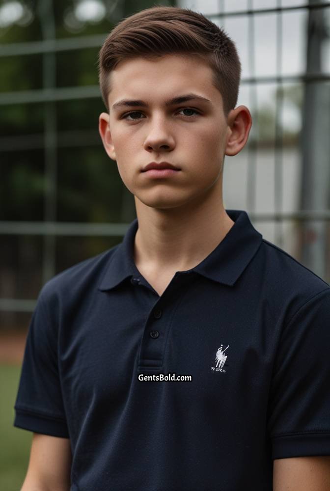 11. Classic Crew Cut with High Fade