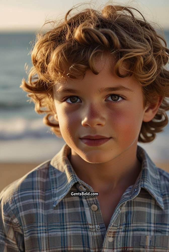 14. Tousled Curly Waves with Mid-Length Layers