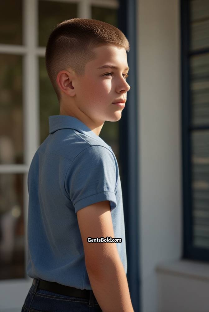 15. Crew Cut with Mid Fade