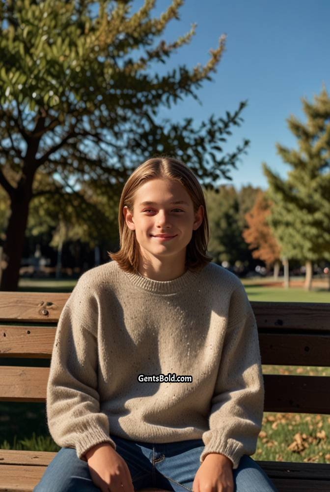 15. Long Straight Hair with Middle Part