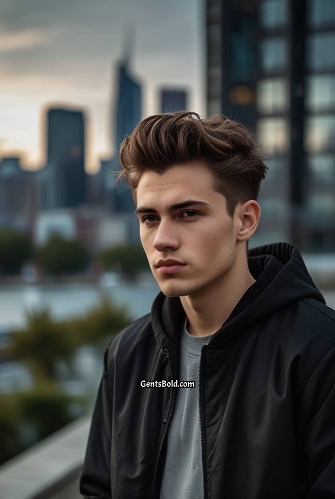 2. Messy Quiff with Undercut