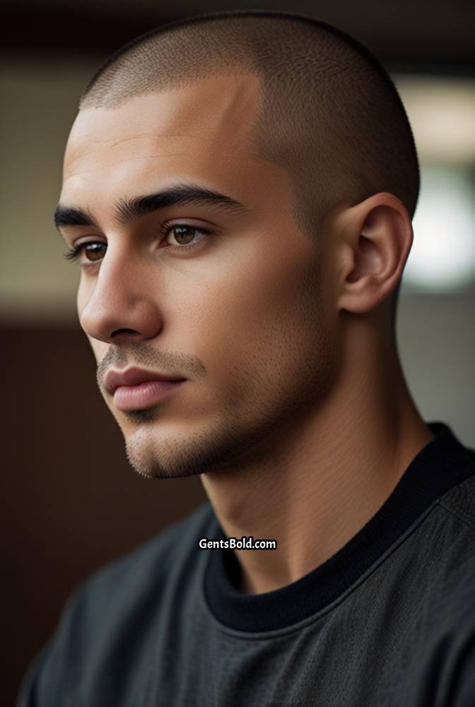21. Buzz Cut with Faded Sides