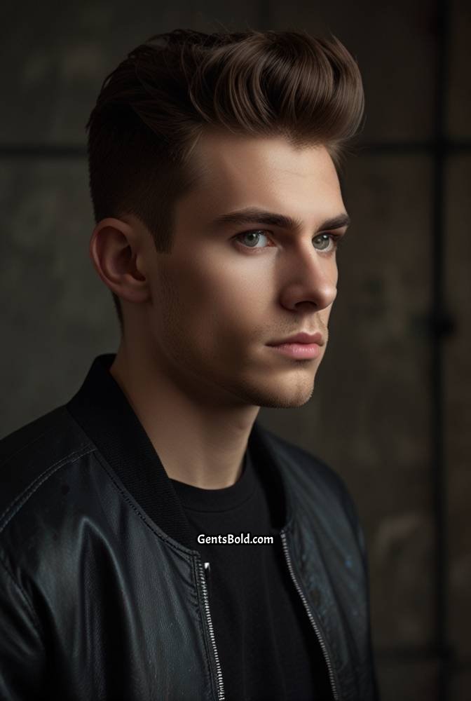 5. Short Quiff with Tapered Sides