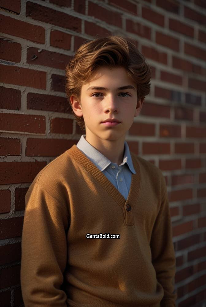 6. Wavy Side Swept Hair with Tapered Sides