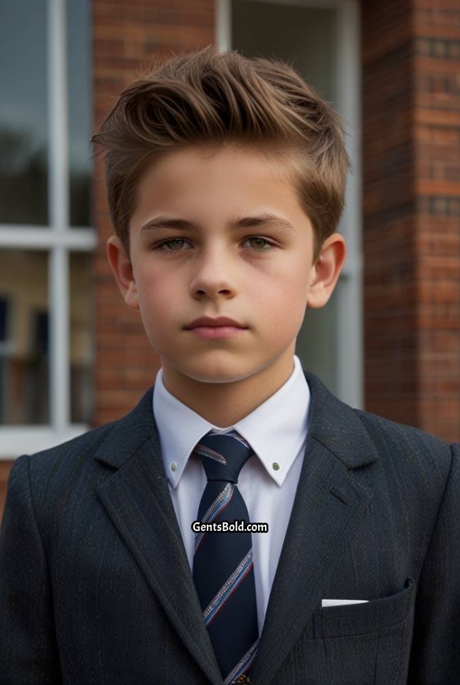 8. Short Pompadour with Fade