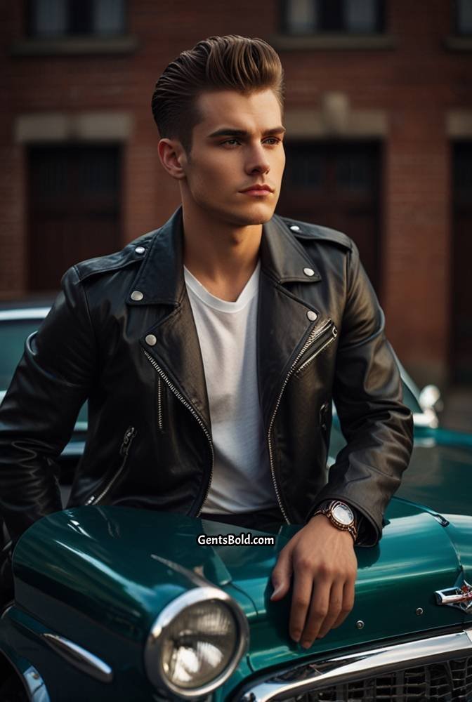 9. Classic Pompadour with High Fade